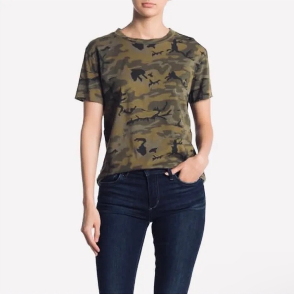 n:PHILANTHROPY Olive Camo Short Sleeve Tee
